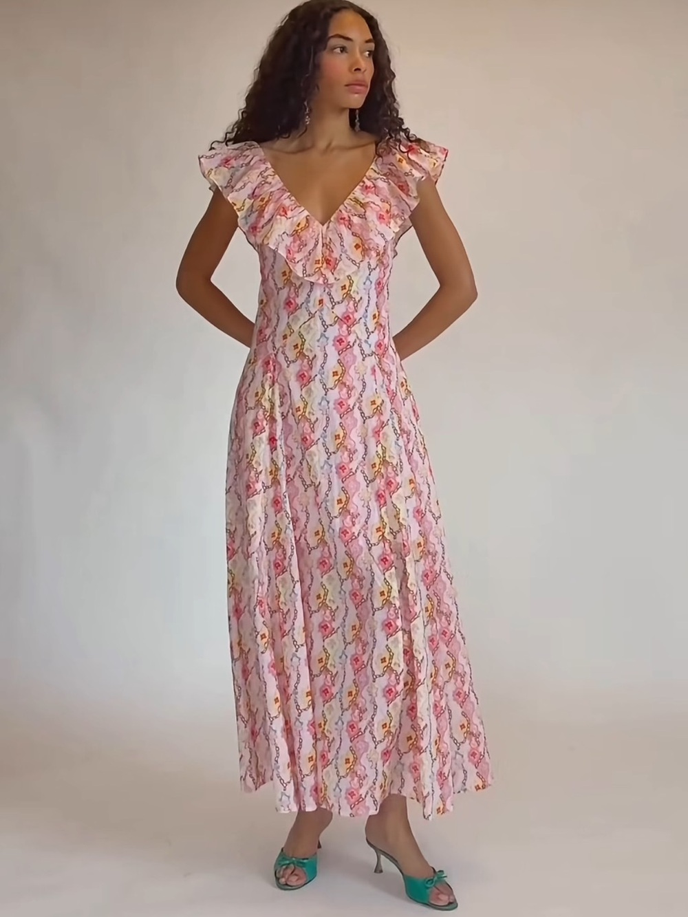 Hill house Milano dress in clover chain xs nwot